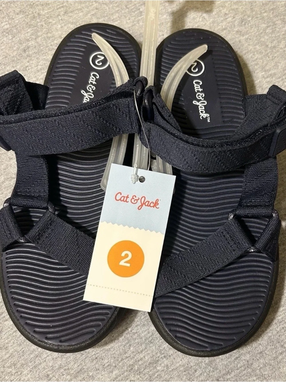 Cat & Jack Kids' Adjustable Sport Sandals size 2 NWT